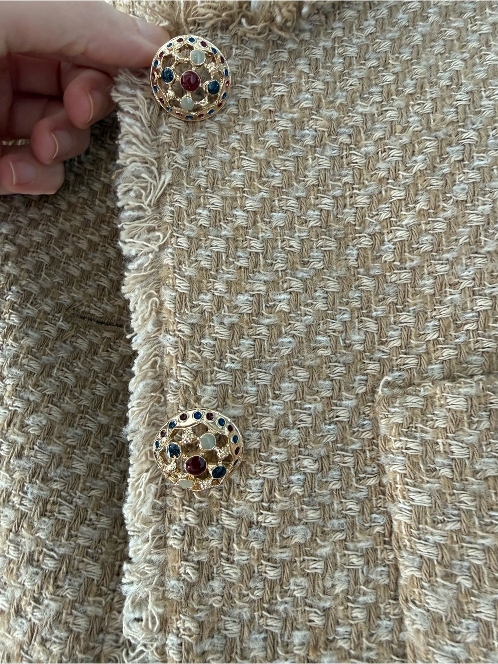 Mango tweed jacket | Camel 🐪 color | Size Small - Picture 6 of 6